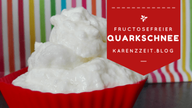 Was darf ich essen Fructoseintoleranz Quarkschnee