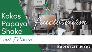 Kokos papaya minze fructosearm cocktail shake