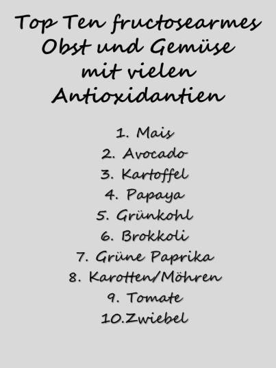 antioxidantien fructoseintoleranz